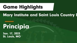 Mary Institute and Saint Louis Country Day School vs Principia  Game Highlights - Jan. 17, 2023