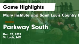 Mary Institute and Saint Louis Country Day School vs Parkway South  Game Highlights - Dec. 23, 2023