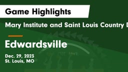 Mary Institute and Saint Louis Country Day School vs Edwardsville  Game Highlights - Dec. 29, 2023