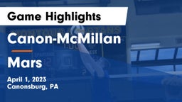 Canon-McMillan  vs Mars  Game Highlights - April 1, 2023