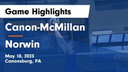Canon-McMillan  vs Norwin Game Highlights - May 18, 2023