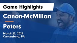 Canon-McMillan  vs Peters Game Highlights - March 23, 2024