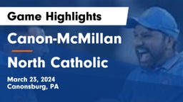 Canon-McMillan  vs North Catholic Game Highlights - March 23, 2024