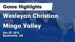 Wesleyan Christian  vs Mingo Valley Game Highlights - Dec 02, 2016
