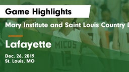 Mary Institute and Saint Louis Country Day School vs Lafayette  Game Highlights - Dec. 26, 2019