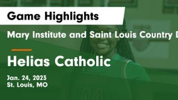 Mary Institute and Saint Louis Country Day School vs Helias Catholic  Game Highlights - Jan. 24, 2023
