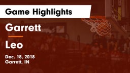 Garrett  vs Leo Game Highlights - Dec. 18, 2018