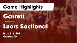 Garrett  vs Luers Sectional Game Highlights - March 1, 2021