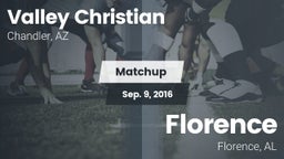Matchup: Valley Christian vs. Florence  2016