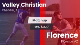 Matchup: Valley Christian vs. Florence  2017