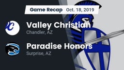 Recap: Valley Christian  vs. Paradise Honors  2019