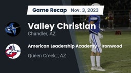 Recap: Valley Christian  vs. American Leadership Academy - Ironwood 2023