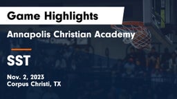 Annapolis Christian Academy vs SST Game Highlights - Nov. 2, 2023