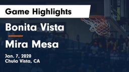Bonita Vista  vs Mira Mesa  Game Highlights - Jan. 7, 2020