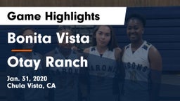 Bonita Vista  vs Otay Ranch  Game Highlights - Jan. 31, 2020