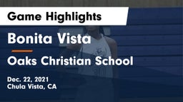Bonita Vista  vs Oaks Christian School Game Highlights - Dec. 22, 2021