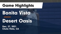 Bonita Vista  vs Desert Oasis  Game Highlights - Dec. 27, 2021
