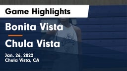 Bonita Vista  vs Chula Vista  Game Highlights - Jan. 26, 2022