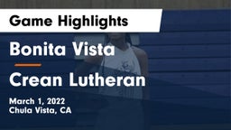 Bonita Vista  vs Crean Lutheran  Game Highlights - March 1, 2022