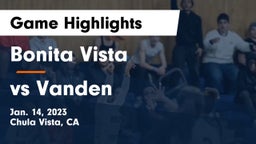 Bonita Vista  vs vs Vanden Game Highlights - Jan. 14, 2023