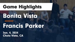 Bonita Vista  vs Francis Parker  Game Highlights - Jan. 4, 2024