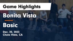 Bonita Vista  vs Basic  Game Highlights - Dec. 20, 2023