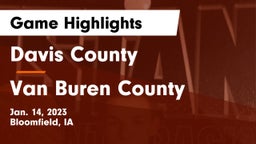Davis County  vs Van Buren County  Game Highlights - Jan. 14, 2023