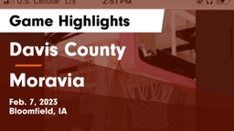 Davis County  vs Moravia  Game Highlights - Feb. 7, 2023