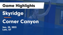 Skyridge  vs Corner Canyon  Game Highlights - Jan. 20, 2023