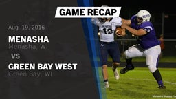 Recap: Menasha  vs. Green Bay West  2016