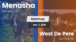 Matchup: Menasha vs. West De Pere  2016