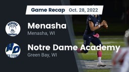 Recap: Menasha  vs. Notre Dame Academy 2022