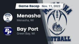 Recap: Menasha  vs. Bay Port  2022