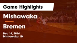Mishawaka  vs Bremen Game Highlights - Dec 16, 2016