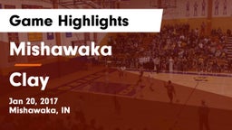 Mishawaka  vs Clay  Game Highlights - Jan 20, 2017