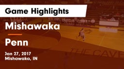 Mishawaka  vs Penn  Game Highlights - Jan 27, 2017