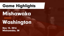 Mishawaka  vs Washington  Game Highlights - Nov 15, 2016