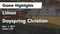 Limon  vs Dayspring Christian Game Highlights - Dec. 1, 2017