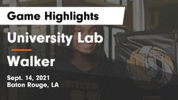 University Lab  vs Walker  Game Highlights - Sept. 14, 2021