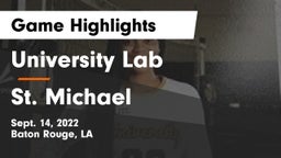 University Lab  vs St. Michael  Game Highlights - Sept. 14, 2022