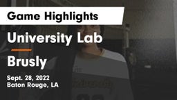 University Lab  vs Brusly  Game Highlights - Sept. 28, 2022