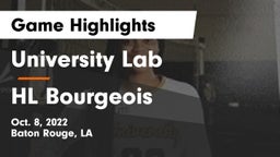 University Lab  vs HL Bourgeois  Game Highlights - Oct. 8, 2022