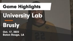 University Lab  vs Brusly  Game Highlights - Oct. 17, 2022