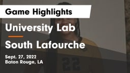 University Lab  vs South Lafourche  Game Highlights - Sept. 27, 2022