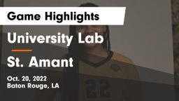 University Lab  vs St. Amant  Game Highlights - Oct. 20, 2022