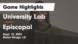 University Lab  vs Episcopal  Game Highlights - Sept. 12, 2023