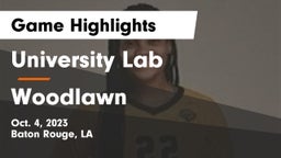 University Lab  vs Woodlawn  Game Highlights - Oct. 4, 2023