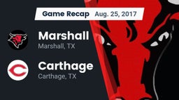 Recap: Marshall  vs. Carthage  2017