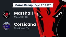 Recap: Marshall  vs. Corsicana  2017