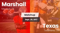 Matchup: Marshall  vs. Texas  2017